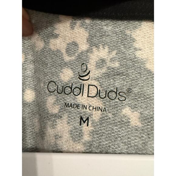 Cuddl Duds New Women's Cottagecore Retro Floral Lounge Comfy 1/2 Zip Pullover M - Picture 8 of 12